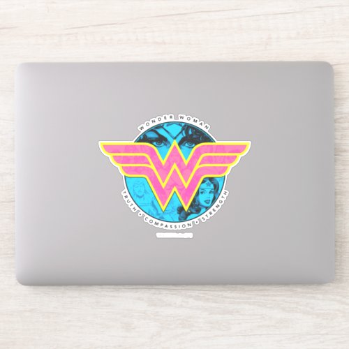 Truth Compassion Strength Comic Wonder Woman Logo Sticker