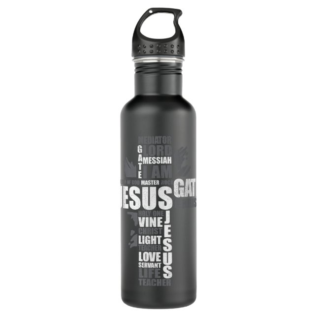 Truth Cross God Jesus Religious Christian Wome Stainless Steel Water Bottle (Front)
