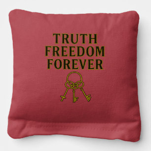 Truth, Forgiveness and Faithfulness Christian Cornhole Bags