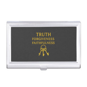 Truth, Forgiveness, Faithfulness  Business Card Case