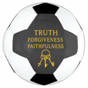 Truth, Forgiveness, Faithfulness Soccer Ball