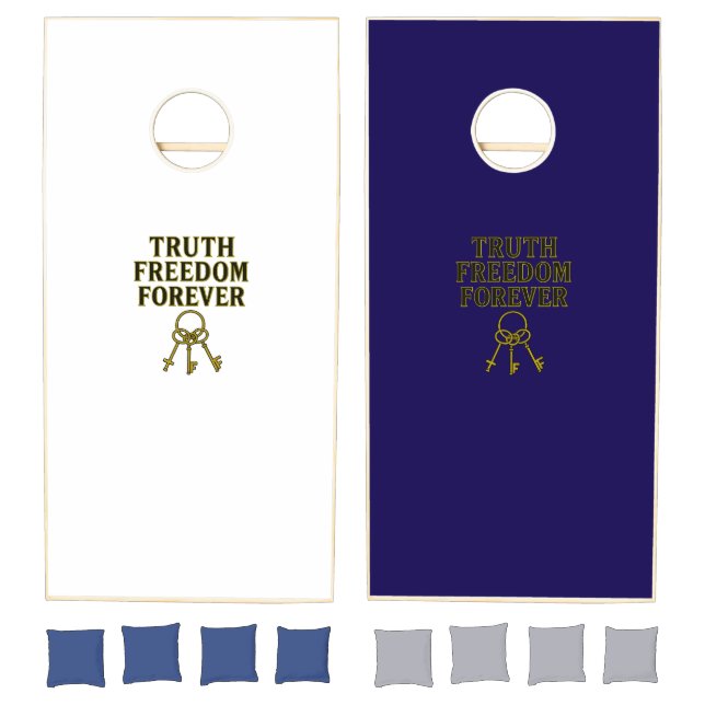 Truth, Freedom, Forever  Cornhole Set (Set)