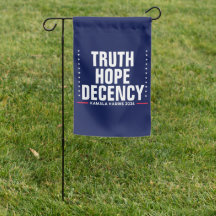 Truth Hope Decency | Harris Walz Blue