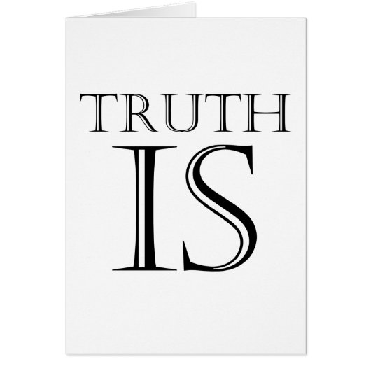 Truth Is Cards (Front)
