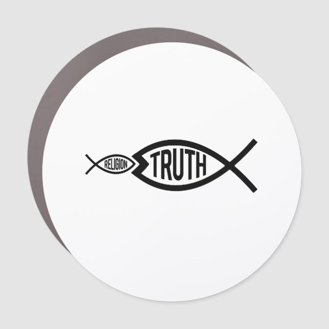 Truth is greater than Religion Car Magnet (Front)