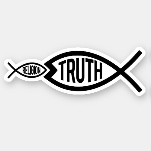 Truth is greater than Religion Sticker