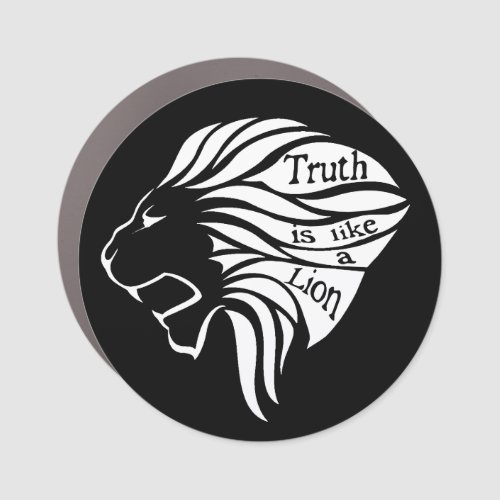 Truth is like a Lion  Car Magnet