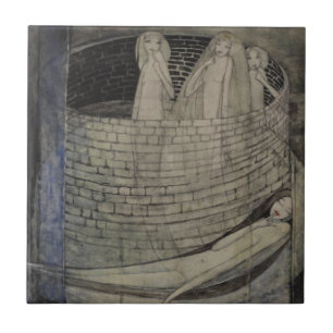 Truth Lies at the Bottom of the Well Ceramic Tile