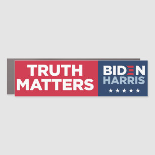 TRUTH MATTERS Biden Harris bumper sticker magnet