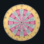 Truth or Dare (no kissing) Pastels pink yellow Dartboard With Darts<br><div class="desc">These dart boards come in 3 versions: • Plain (cool colors only, without Truth or Dare) • Truth or Dare with kissing • Truth or Dare without kissing. HERE ARE DARES ON ALL BOARDS: Wear your top and bottom inside-out Perform a belly dance Let the person next to you text...</div>