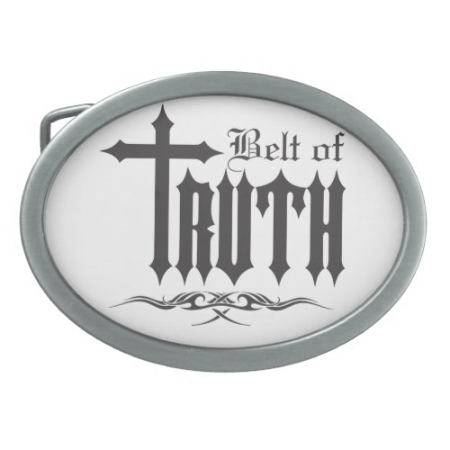 Truth Oval Belt Buckle