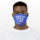 TRUTH OVER LIES ADULT CLOTH FACE MASK (Worn)