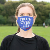 TRUTH OVER LIES ADULT CLOTH FACE MASK (Outside)