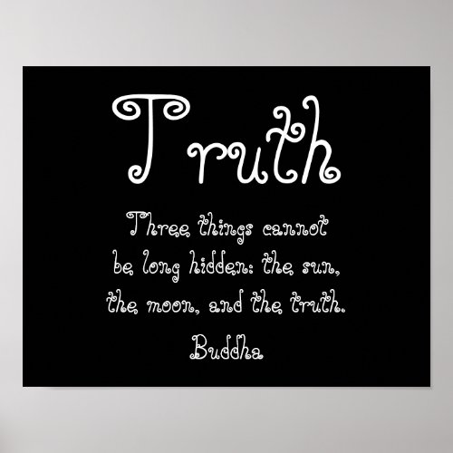 Truth quote_ poster art _ Buddha
