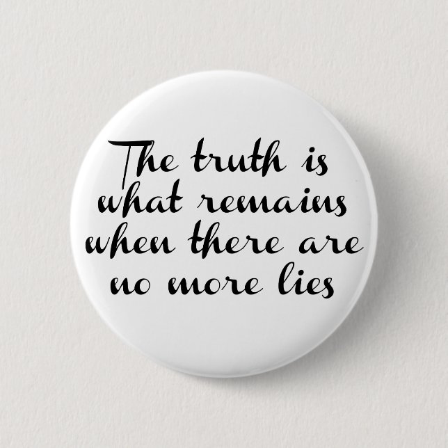 Truth Remains Button (Front)