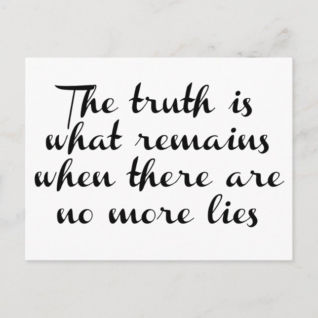 Truth Remains Postcard (Front)