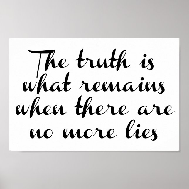 Truth Remains Poster (Front)