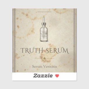 Truth Serum Vintage Apothecary Label Sticker