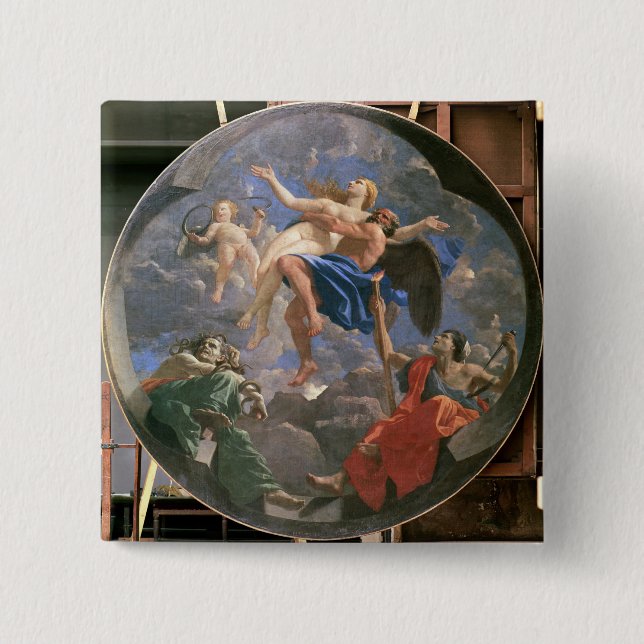 Truth Stolen Away by Time Beyond the Reach of Envy Pinback Button (Front)