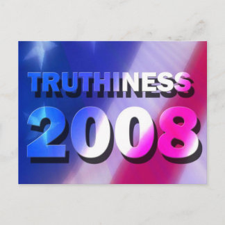 TRUTHINESS 2008 POSTCARD