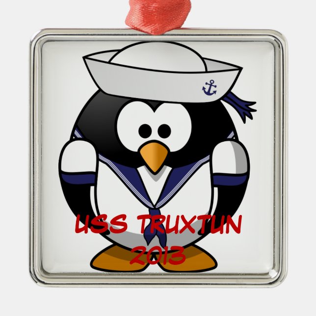 TRUXTUN BABY PENGUIN METAL ORNAMENT (Front)