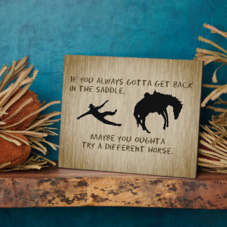 Try a Different Horse Plaque