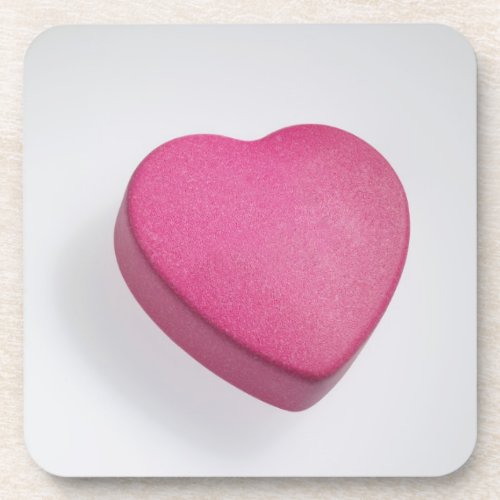 Try again heart candy drink coaster