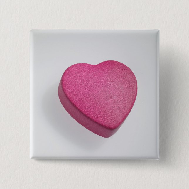 Try again heart candy pinback button (Front)