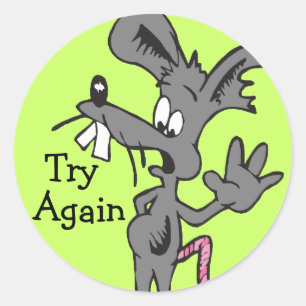 Try Again Stickers