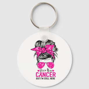 Try Cancer But I'm Still Here Breast Cancer Awaren Keychain