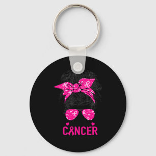 Try Cancer But I'm Still Here Breast Cancer Awaren Keychain