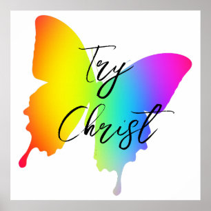 Try Christ Christian  Poster