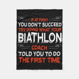 Try Doing What Your Biathlon Coach Told You Motiva Fleece Blanket