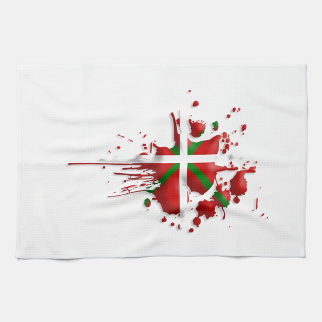 try flag Euskadi Basque Towel (Horizontal)