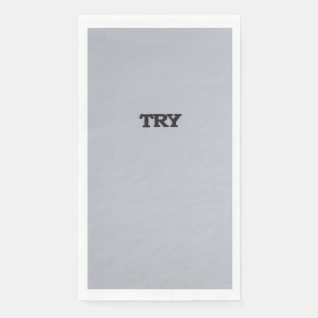 Try Gray Kitchen Towel (Front)