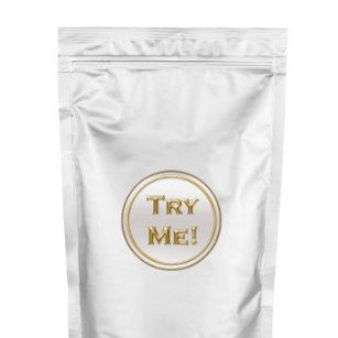 Tester/Try Me Stickers, Silver Foil 3/4 Round