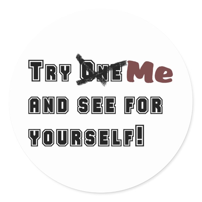 Try Me Sticker