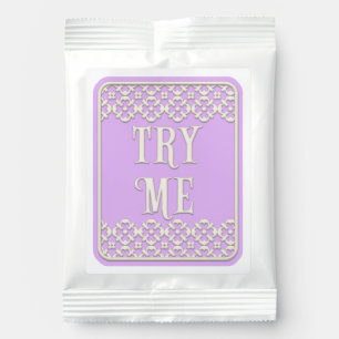 "Try Me" Wonderland Kids Tea Party Pastel Purple Lemonade Drink Mix