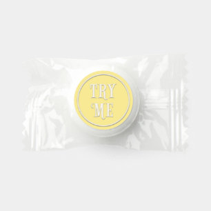 "Try Me" Wonderland Tea Party Pastel Yellow Life Saver® Mints