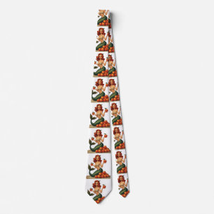Try My Peaches Mermaid Thunder_Cove Neck Tie