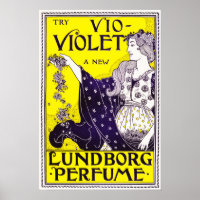 Try New VIOLET Lundborg Perfume Art by Louis Rhead