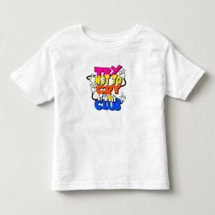 Try Not to Cry at Work Club - Funny Kids Typograph Toddler T-shirt