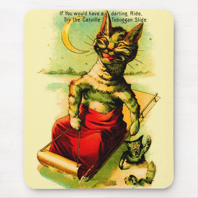 Try the Catville Toboggan Slide Mouse Pad (Front)