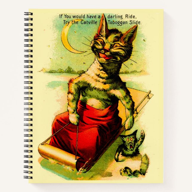 Try the Catville Toboggan Slide Notebook (Front)