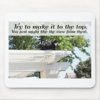 Try to Make It Cat Motivational Slogan Art  Mouse Pad