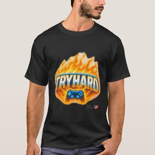 TRYHARD Gaming T-Shirt for Gamers & Streamers (Front)