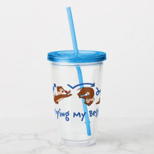 Trying My Best Acrylic Tumbler