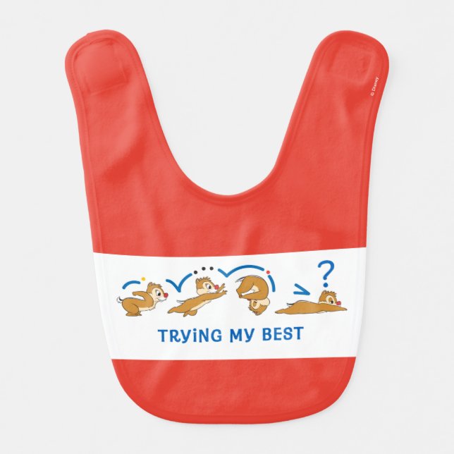 Trying My Best Baby Bib (Front)
