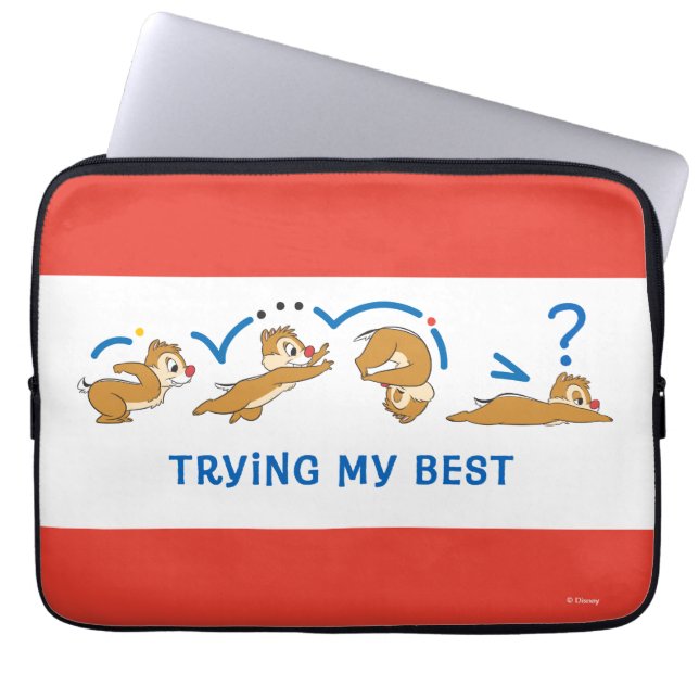 Trying My Best Laptop Sleeve (Front)