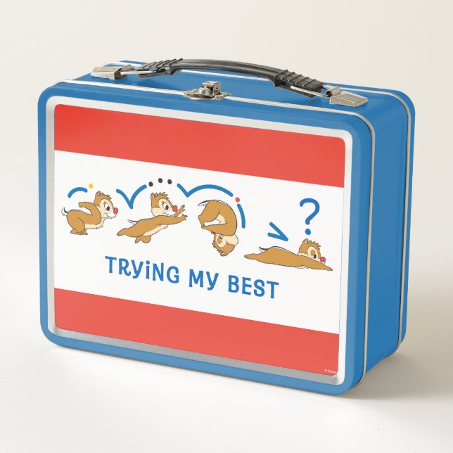 Trying My Best Metal Lunch Box (Front)